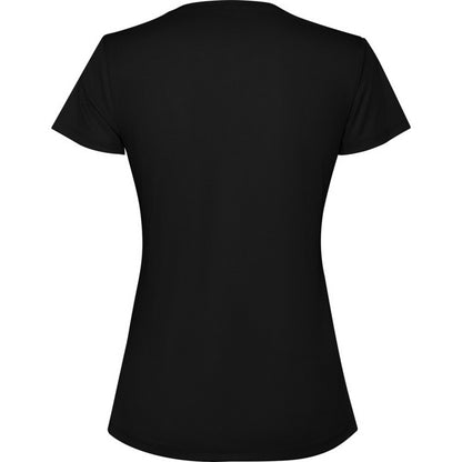 Solid Black - Back - Roly Womens-Ladies Estoril Short-Sleeved T-Shirt