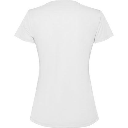 White - Back - Roly Womens-Ladies Estoril Short-Sleeved T-Shirt