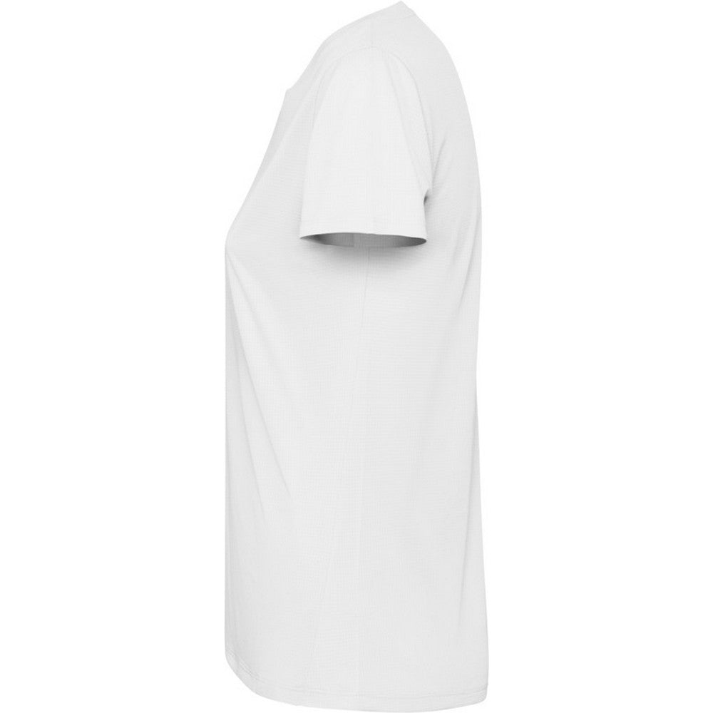 White - Lifestyle - Roly Womens-Ladies Estoril Short-Sleeved T-Shirt