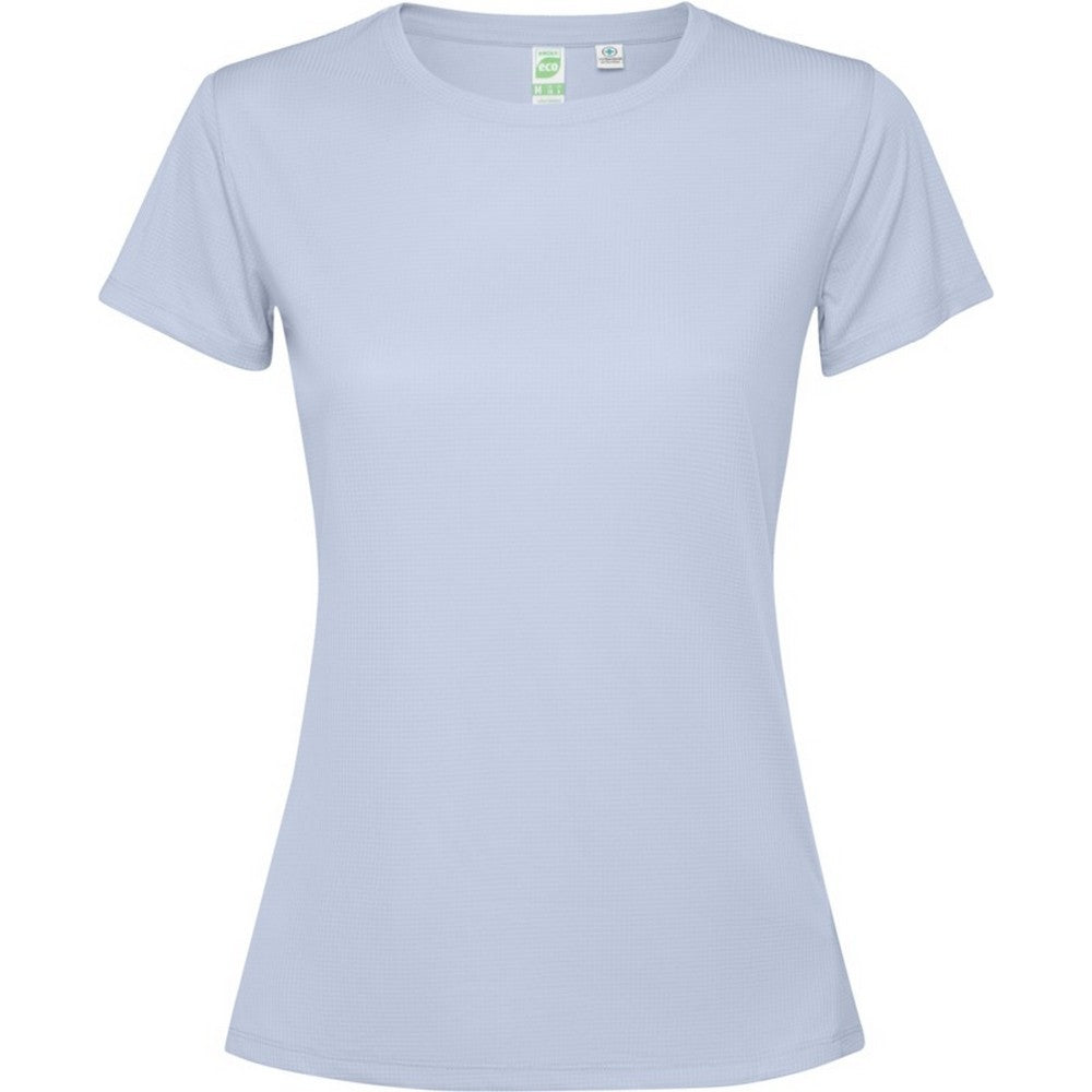 Zen Blue - Front - Roly Womens-Ladies Estoril Short-Sleeved T-Shirt