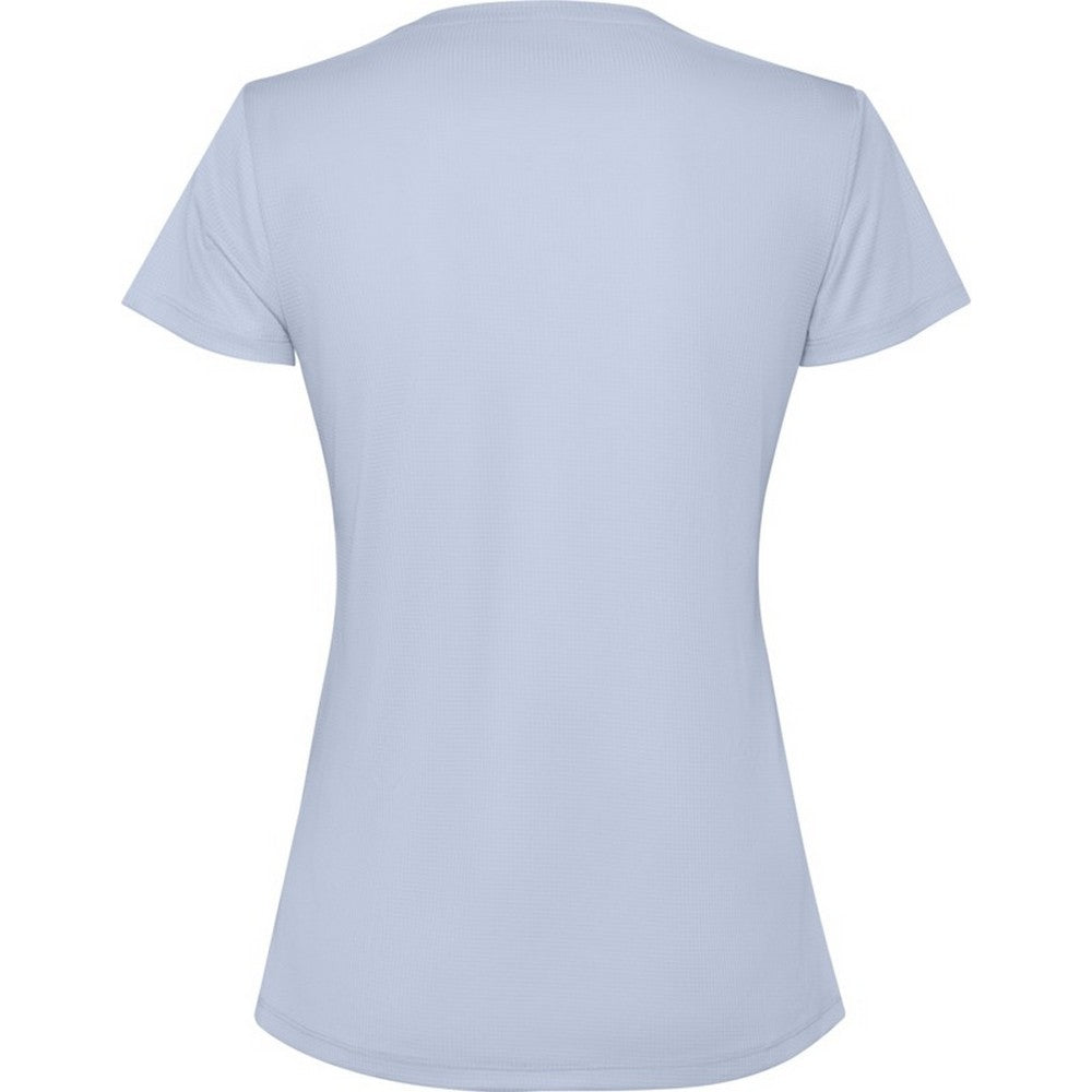 Zen Blue - Back - Roly Womens-Ladies Estoril Short-Sleeved T-Shirt