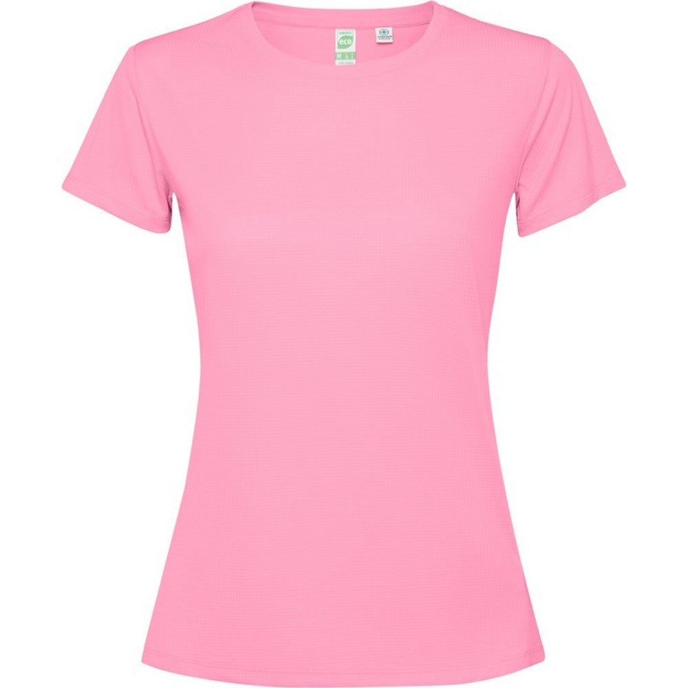 Silk Pink - Front - Roly Womens-Ladies Estoril Short-Sleeved T-Shirt