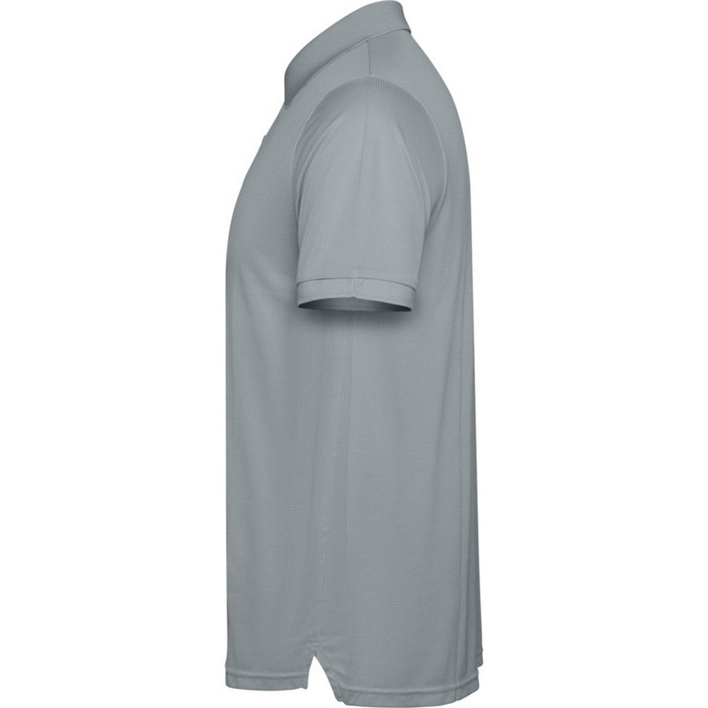 Grey - Lifestyle - Roly Mens Tormo Short-Sleeved Polo Shirt