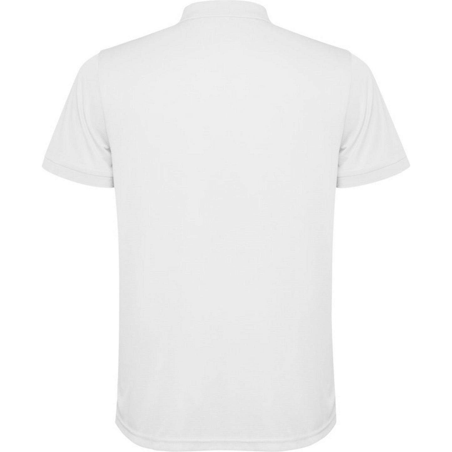 White - Back - Roly Mens Tormo Short-Sleeved Polo Shirt