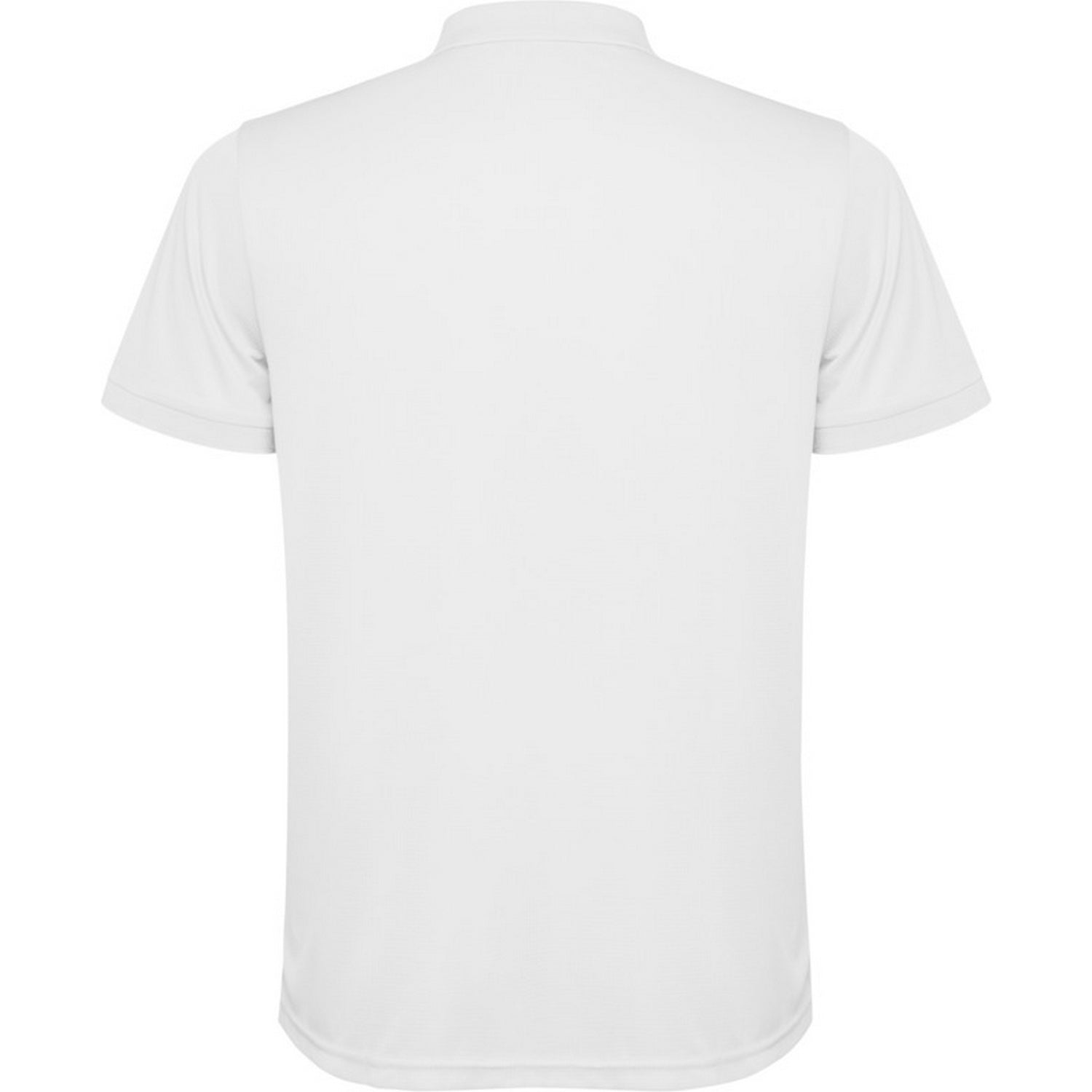 White - Back - Roly Mens Tormo Short-Sleeved Polo Shirt