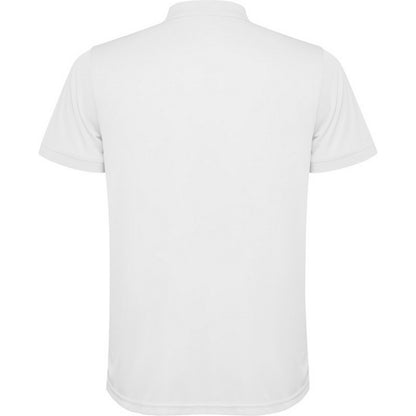 White - Back - Roly Mens Tormo Short-Sleeved Polo Shirt