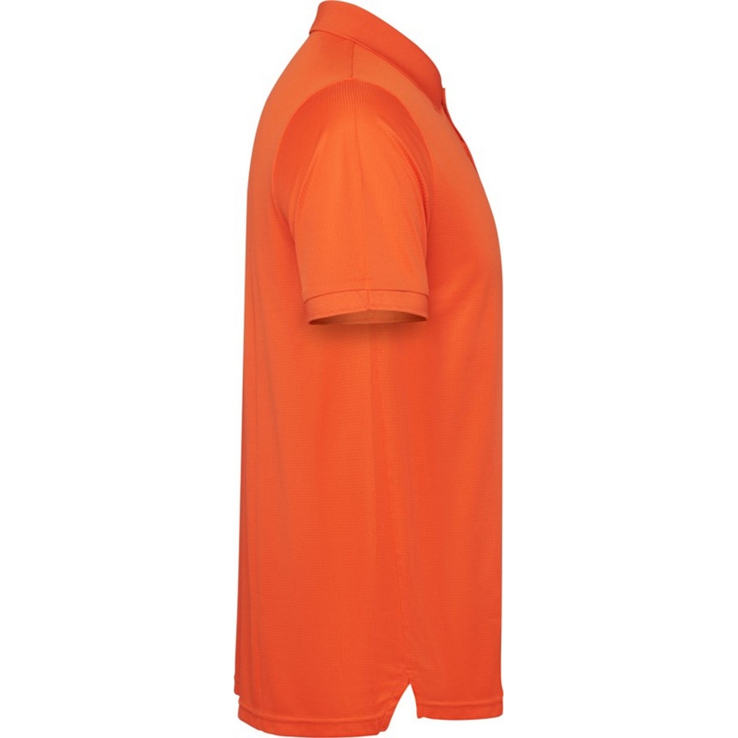 Fire Orange - Side - Roly Mens Tormo Short-Sleeved Polo Shirt