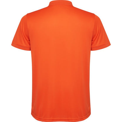 Fire Orange - Back - Roly Mens Tormo Short-Sleeved Polo Shirt
