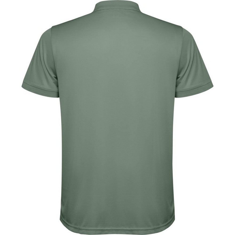 Laurel Green - Back - Roly Mens Tormo Short-Sleeved Polo Shirt