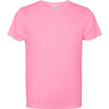 Silk Pink - Front - Roly Mens Estoril Short-Sleeved T-Shirt