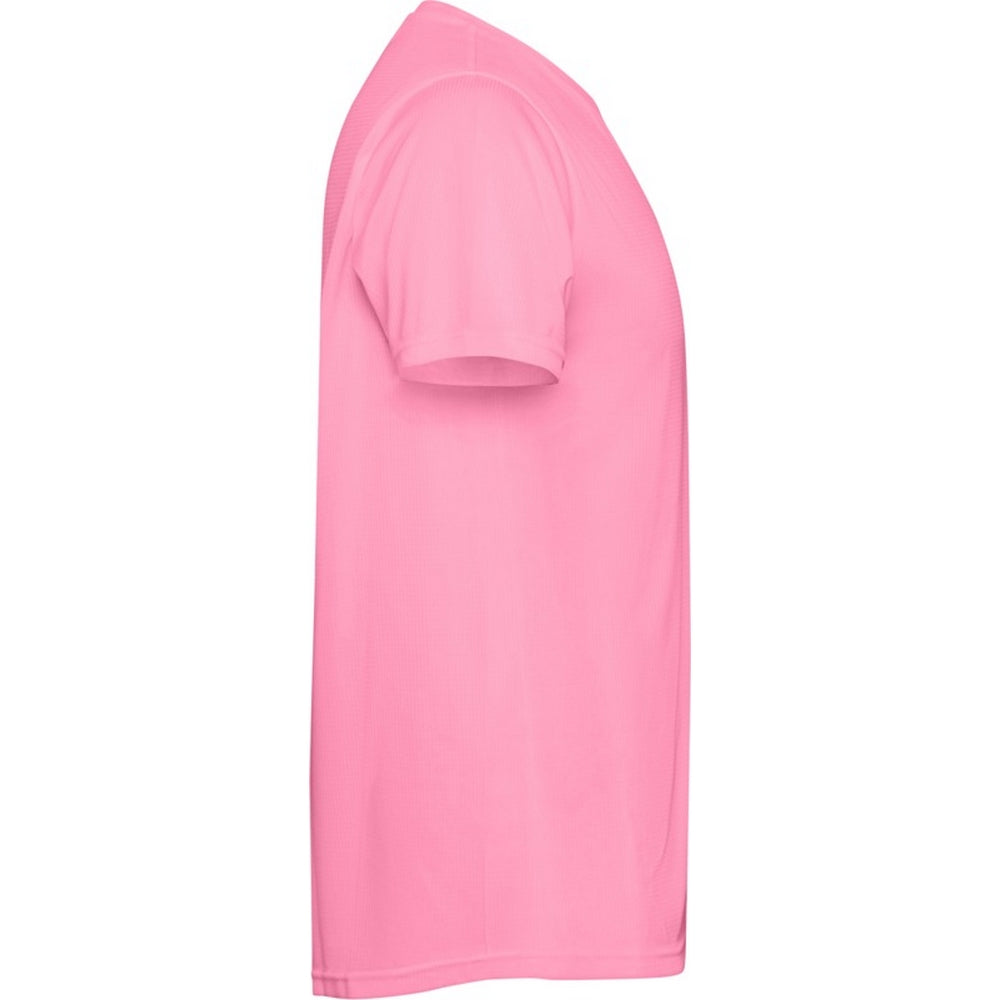 Silk Pink - Side - Roly Mens Estoril Short-Sleeved T-Shirt