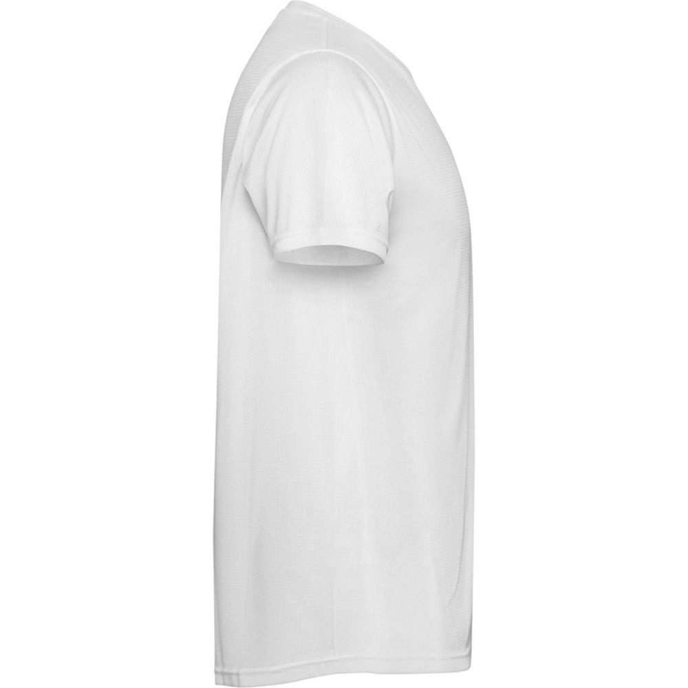 White - Side - Roly Mens Estoril Short-Sleeved T-Shirt