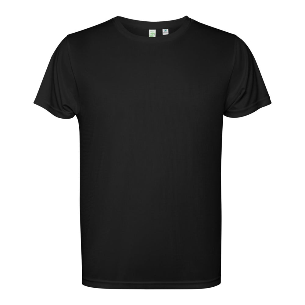 Solid Black - Front - Roly Mens Estoril Short-Sleeved T-Shirt
