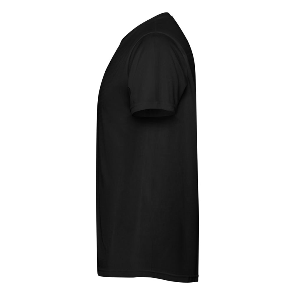 Solid Black - Side - Roly Mens Estoril Short-Sleeved T-Shirt
