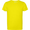 Fluorescent Yellow - Front - Roly Mens Estoril Short-Sleeved T-Shirt