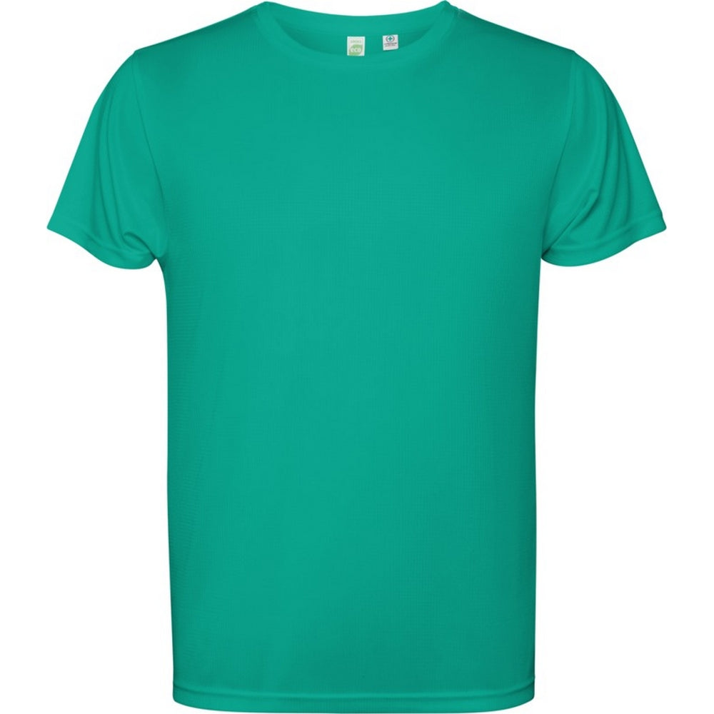 Jade Green - Back - Roly Mens Estoril Short-Sleeved T-Shirt