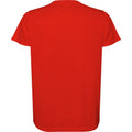 Red - Back - Roly Mens Estoril Short-Sleeved T-Shirt