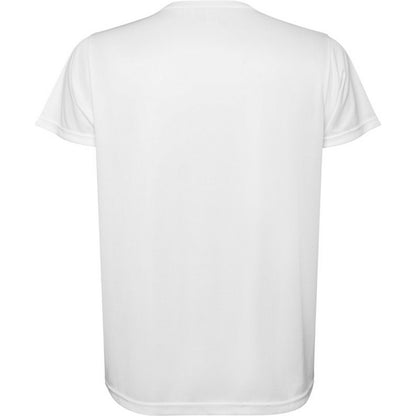 White - Back - Roly Childrens-Kids Estoril Short-Sleeved T-Shirt