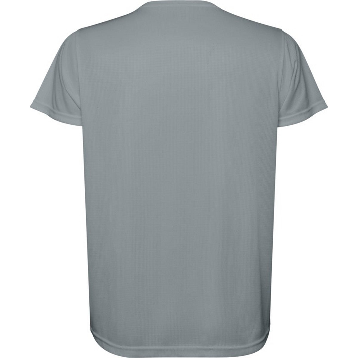 Grey - Back - Roly Childrens-Kids Estoril Short-Sleeved T-Shirt