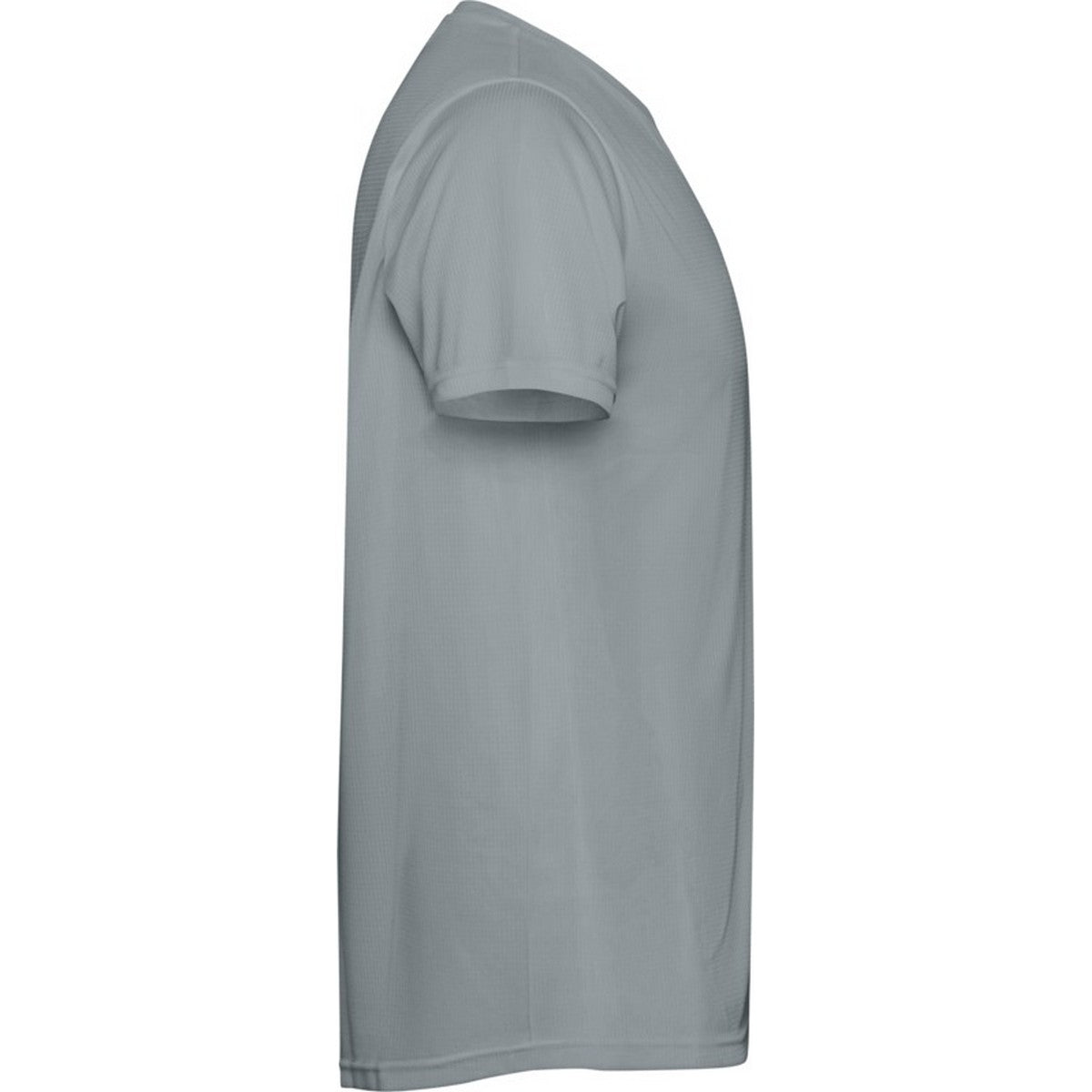 Grey - Side - Roly Childrens-Kids Estoril Short-Sleeved T-Shirt