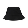 Solid Black - Back - Elevate NXT Unisex Adult Wicklow Recycled Sun Hat