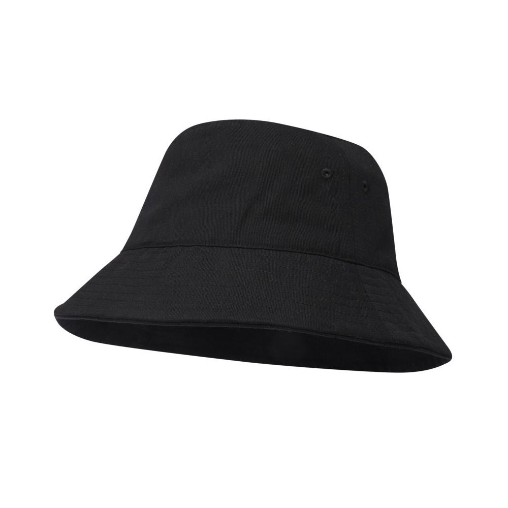 Solid Black - Front - Elevate NXT Unisex Adult Wicklow Recycled Sun Hat