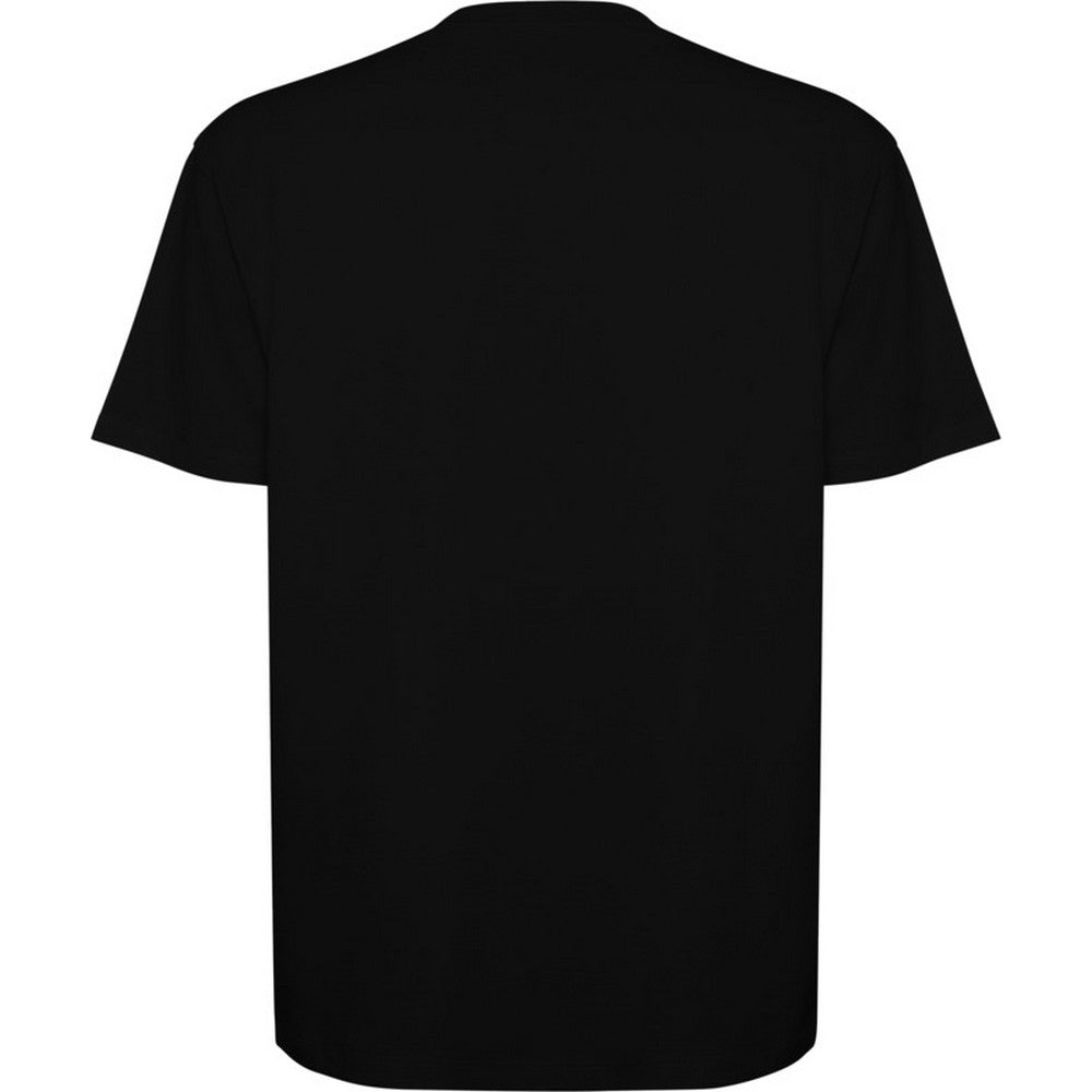 Solid Black - Back - Roly Unisex Adult Bull Oversized Short-Sleeved T-Shirt