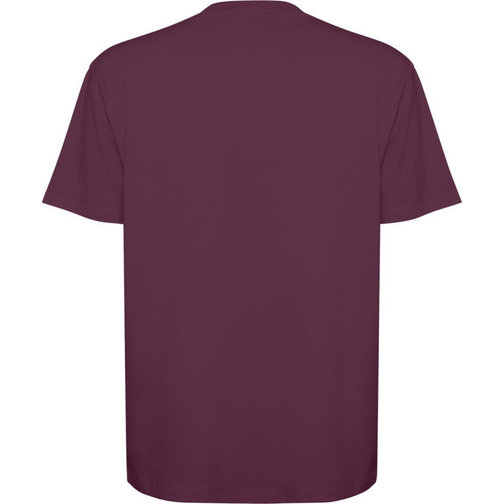 Plum Red - Back - Roly Unisex Adult Bull Oversized Short-Sleeved T-Shirt