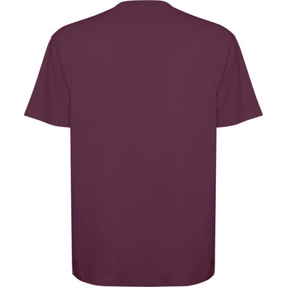 Plum Red - Back - Roly Unisex Adult Bull Oversized Short-Sleeved T-Shirt