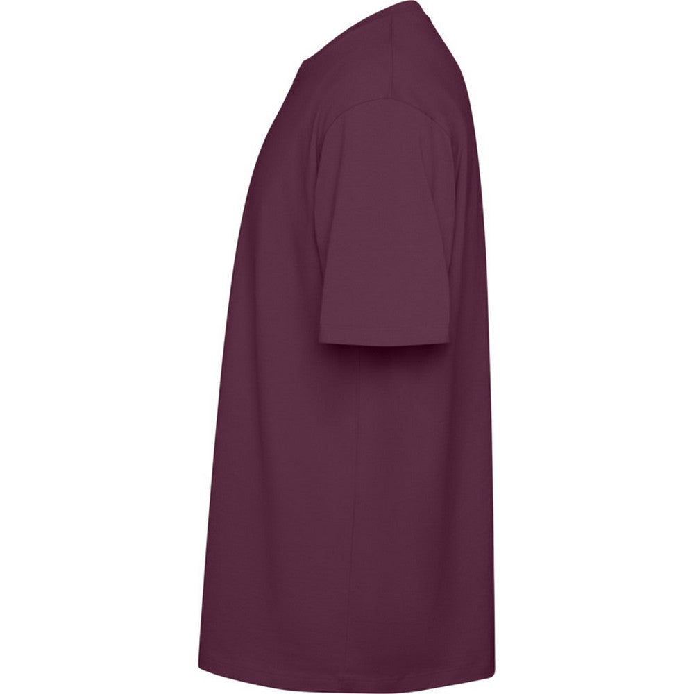 Plum Red - Side - Roly Unisex Adult Bull Oversized Short-Sleeved T-Shirt