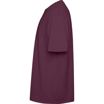 Plum Red - Side - Roly Unisex Adult Bull Oversized Short-Sleeved T-Shirt