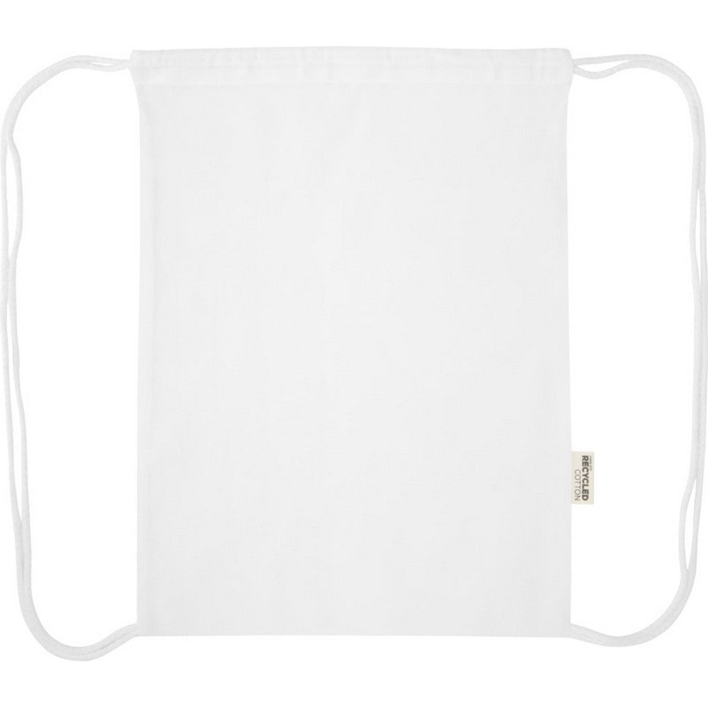 White - Front - Floso Oregon Recycled 5L Drawstring Bag