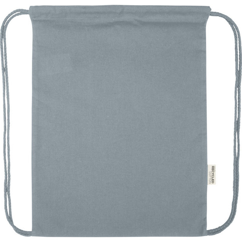 Grey - Front - Floso Oregon Recycled 5L Drawstring Bag
