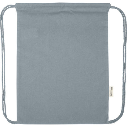 Grey - Front - Floso Oregon Recycled 5L Drawstring Bag