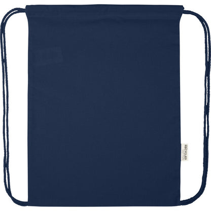 Navy - Front - Floso Oregon Recycled 5L Drawstring Bag