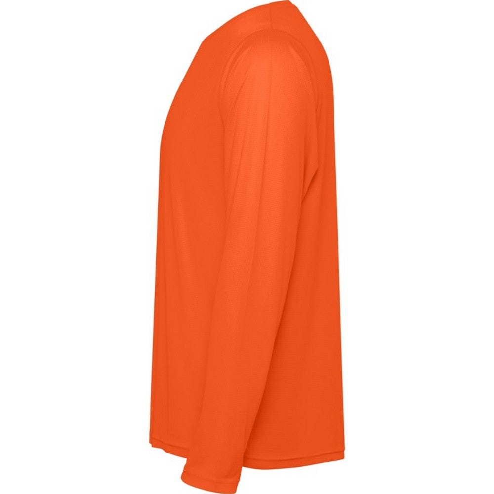 Fire Orange - Lifestyle - Roly Unisex Adult Estoril Long-Sleeved T-Shirt