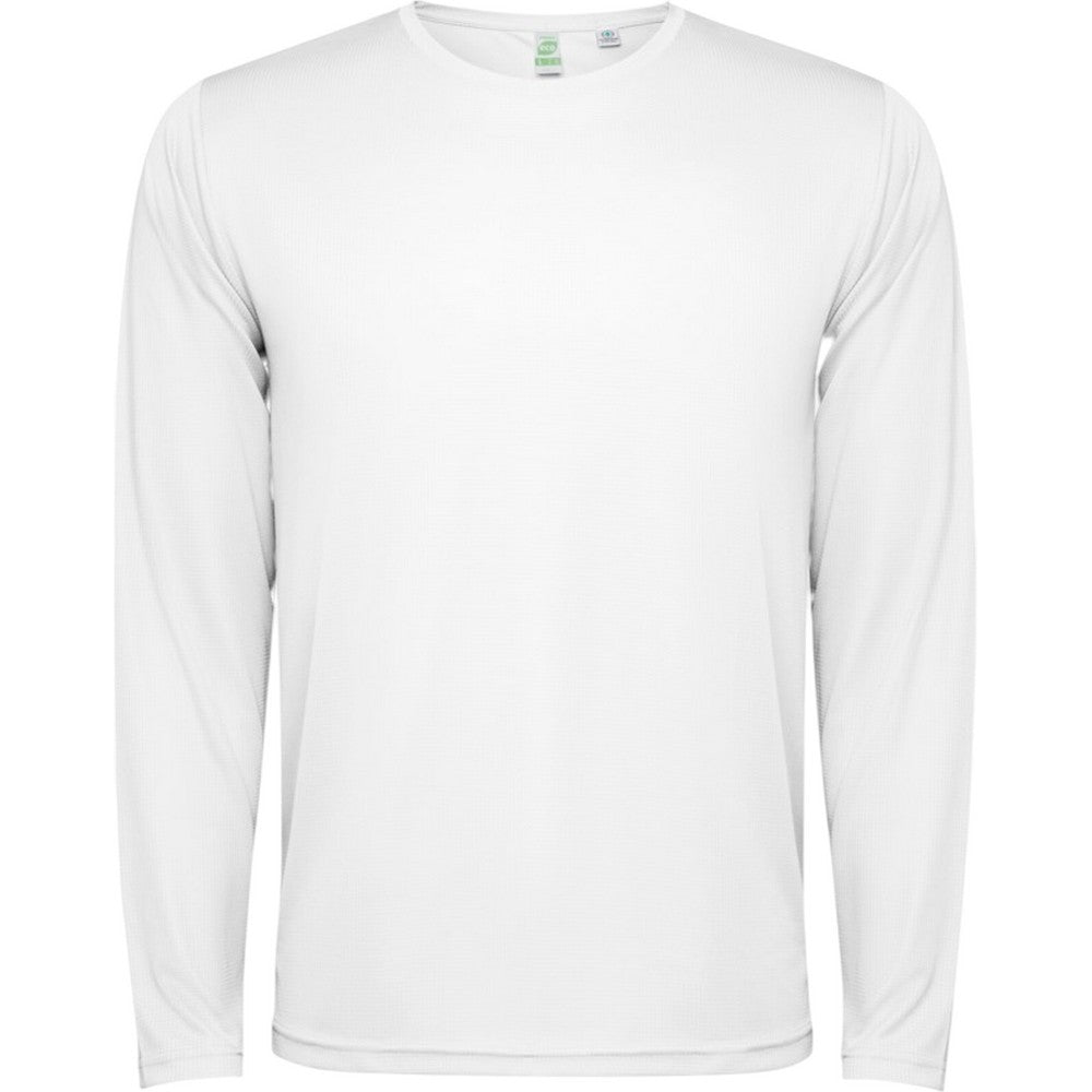 White - Front - Roly Unisex Adult Estoril Long-Sleeved T-Shirt