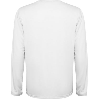 White - Back - Roly Unisex Adult Estoril Long-Sleeved T-Shirt