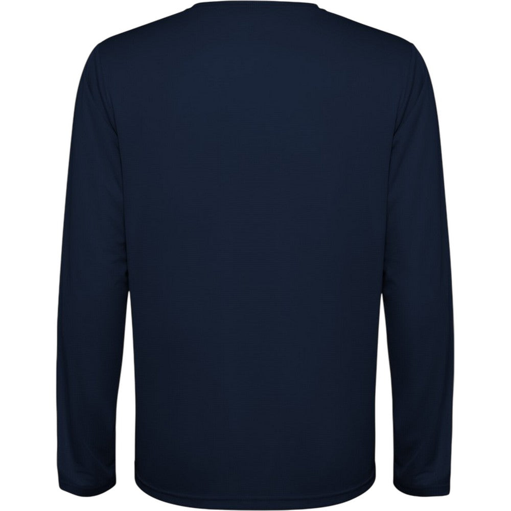 Navy Blue - Back - Roly Unisex Adult Estoril Long-Sleeved T-Shirt