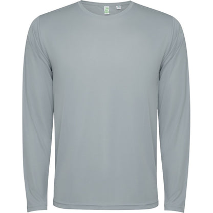 Grey - Front - Roly Unisex Adult Estoril Long-Sleeved T-Shirt