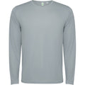 Grey - Front - Roly Unisex Adult Estoril Long-Sleeved T-Shirt