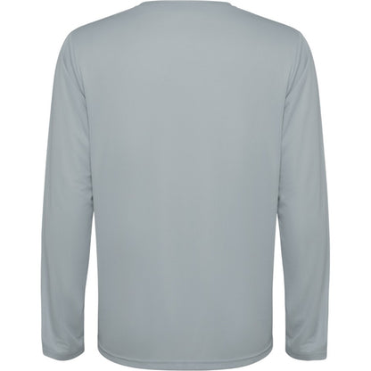 Grey - Back - Roly Unisex Adult Estoril Long-Sleeved T-Shirt