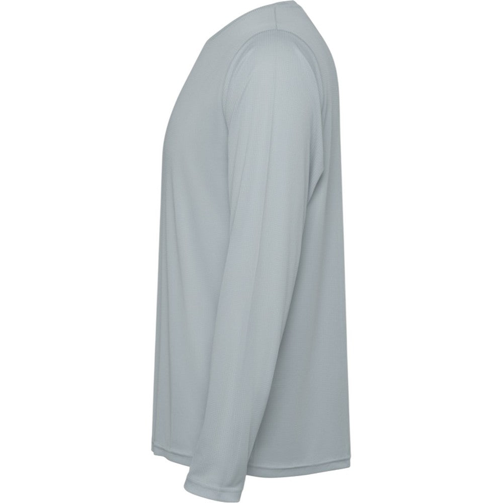 Grey - Side - Roly Unisex Adult Estoril Long-Sleeved T-Shirt