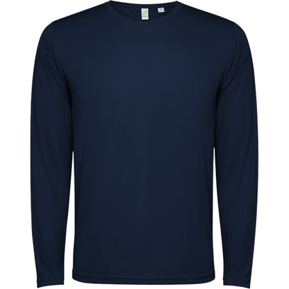 Navy Blue - Front - Roly Unisex Adult Estoril Long-Sleeved T-Shirt