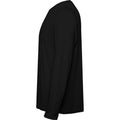 Solid Black - Lifestyle - Roly Unisex Adult Estoril Long-Sleeved T-Shirt