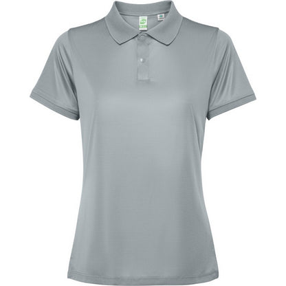 Grey - Front - Roly Womens-Ladies Tormo Short-Sleeved Polo Shirt