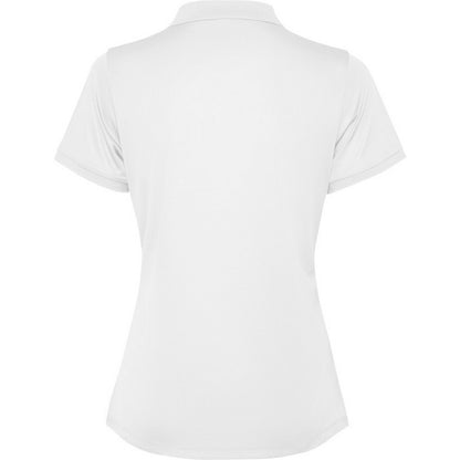 White - Back - Roly Womens-Ladies Tormo Short-Sleeved Polo Shirt