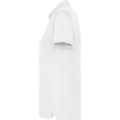 White - Lifestyle - Roly Womens-Ladies Tormo Short-Sleeved Polo Shirt