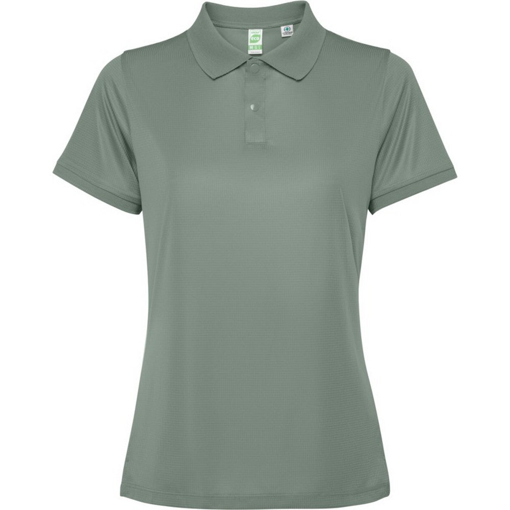 Laurel Green - Front - Roly Womens-Ladies Tormo Short-Sleeved Polo Shirt
