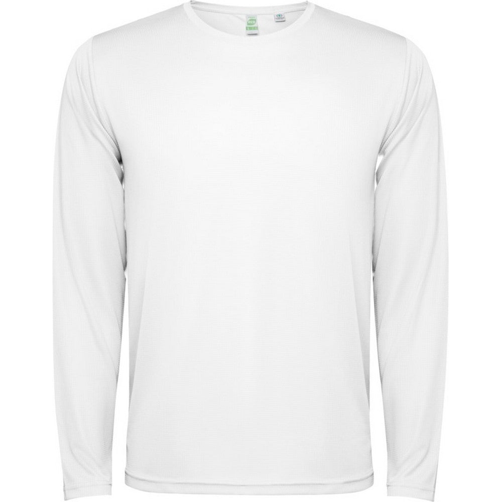 White - Front - Roly Childrens-Kids Estoril Long-Sleeved T-Shirt